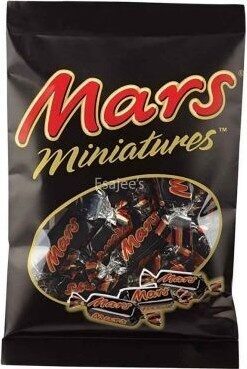 Mars Miniature Chocolate front packaging