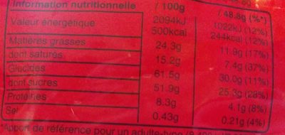 Maltesers Family Pack 440g nutrition facts table