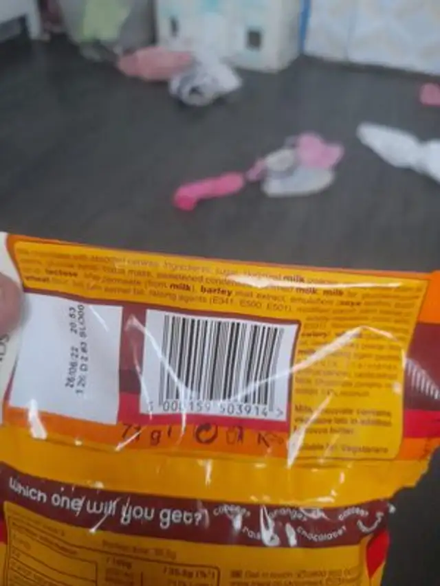 Revels ingredients label