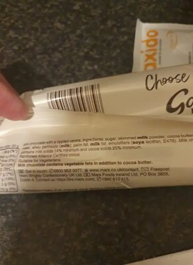 Galaxy ripple imp ingredients label