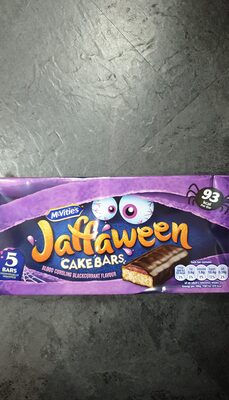 Jaffaween blackcurrant cake bars