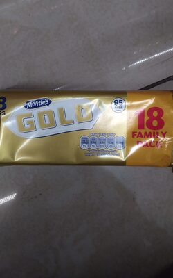 McVities Gold 18pk front packaging