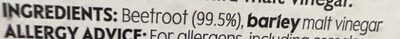 Sweet & tender baby beetroot ingredients label