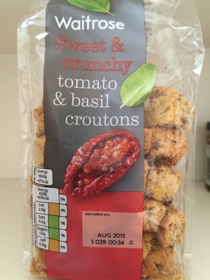 Waitrose Tomato & Basil Croutons