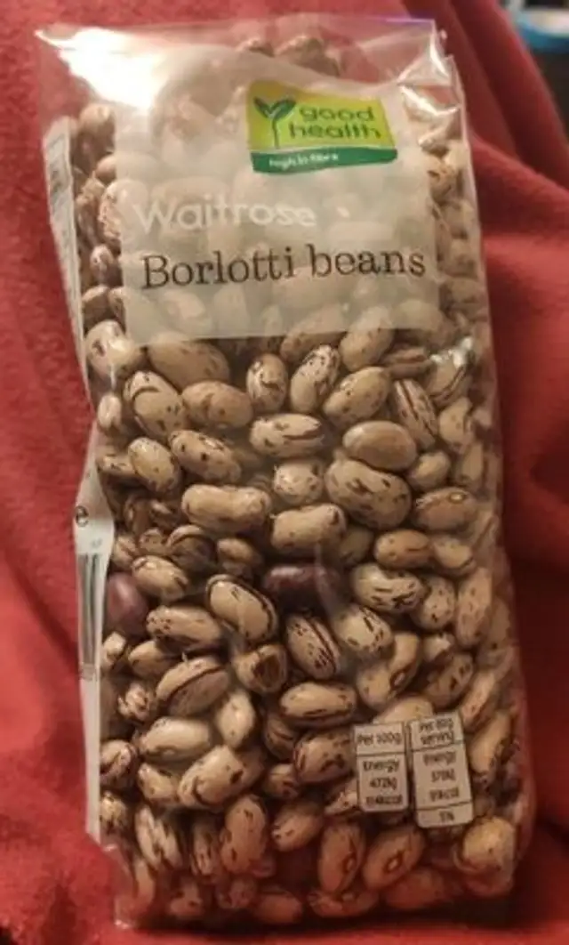 Borlotti beans front packaging