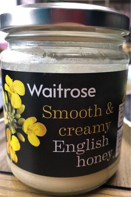 Smooth & creamy English honey front packaging