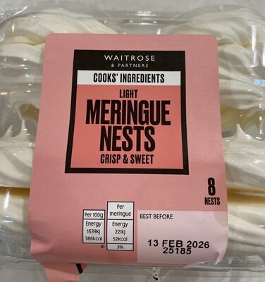 Waitrose Meringue Nests 8pk