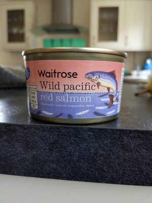 wild Pacific red salmon front packaging