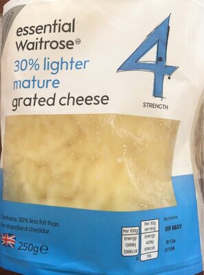 30% Reduced Fat Mature Grated British Cheddar