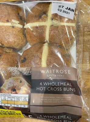Wholemeal hot cross buns