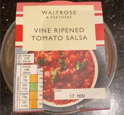 Vine ripened tomato salsa