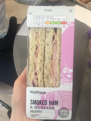 Smoked ham & mustard front packaging