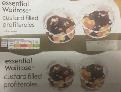 Profiteroles front packaging