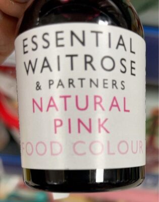 Natural pink food colour front packaging