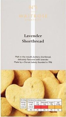 & Partners No1 Lavender Shortbread front packaging