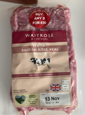 British rose veal mince