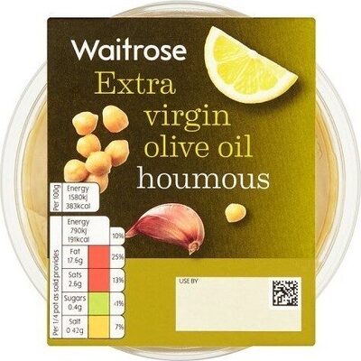 Extra Virgin Olive Oil Houmous front packaging