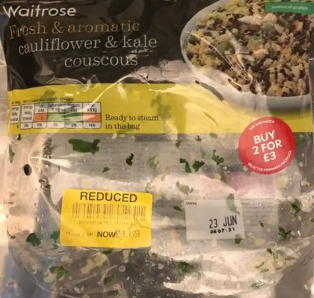 Cauliflower & kale front packaging