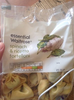 Spinach & ricotta tortelloni front packaging