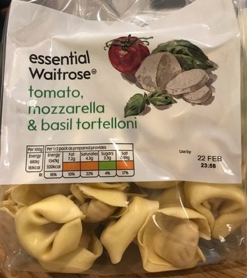 Tomato, mozzarella & basil tortelloni