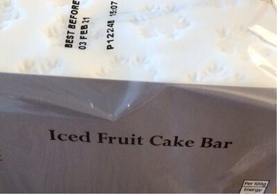 Iced Fruit Cake Bar