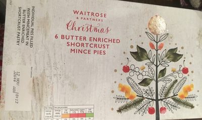 6 Butter Enriched Shorcrust Mince Pies