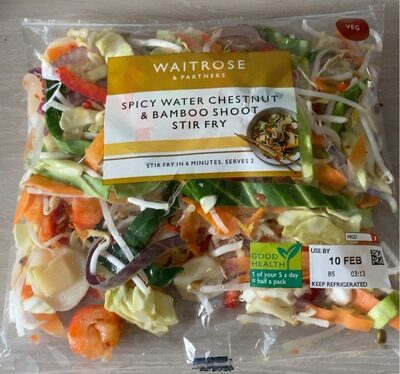 Spicy Water Chestnut & Bamboo Stir Fry