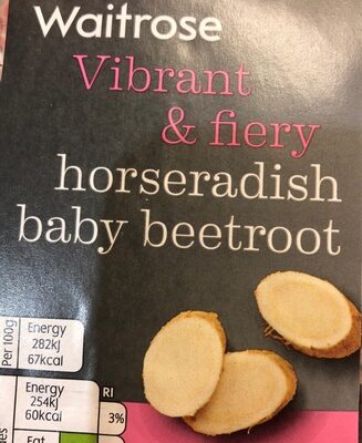 Horseradish baby beetroot