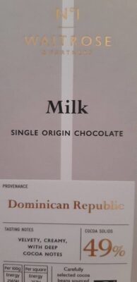 Milk Single Origin Chocolate
