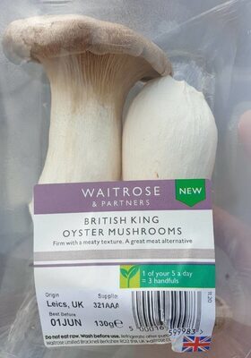 British King Oyster Mushrooms front packaging