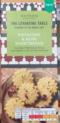 The levantine table pistachio rose shortbread