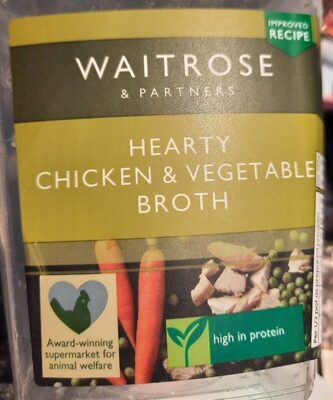 Hearty chicken & vegetable broth