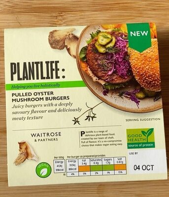 Pulled Oyster Mushroom Burger