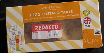 Egg Custard Tart front packaging