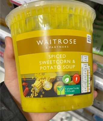 Spiced sweetcorn&potato soup