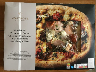 Wood-fired Prosciutto Cotto, Chestnut Mushroom & Mascarpone Sourdough Pizza