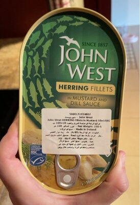 Herring filleys in mustard and dill sauce