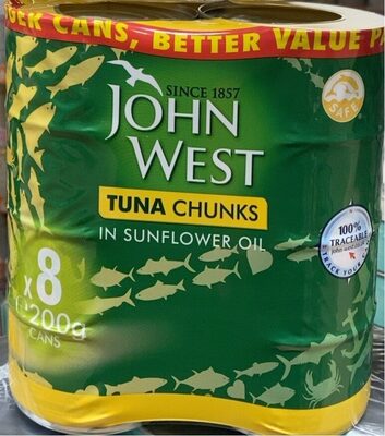 Tuna chunks in sunflower oil