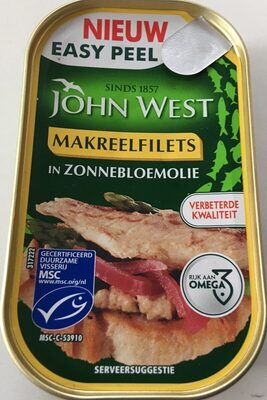 Makreelsfilet in zonnebloemolie