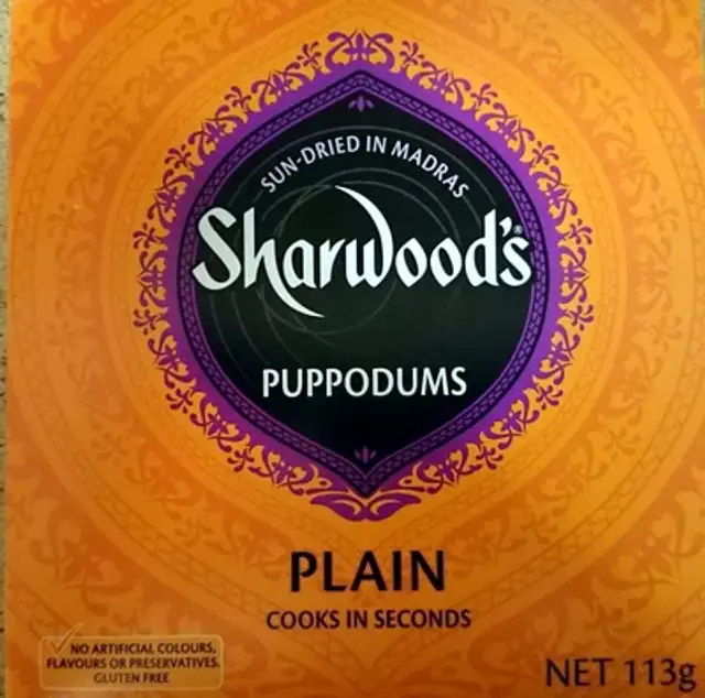 Puppodums Plain front packaging