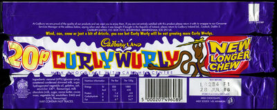 20p Curly Wurly front packaging