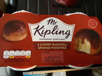 Cherry Bakewell Sponge Puddings