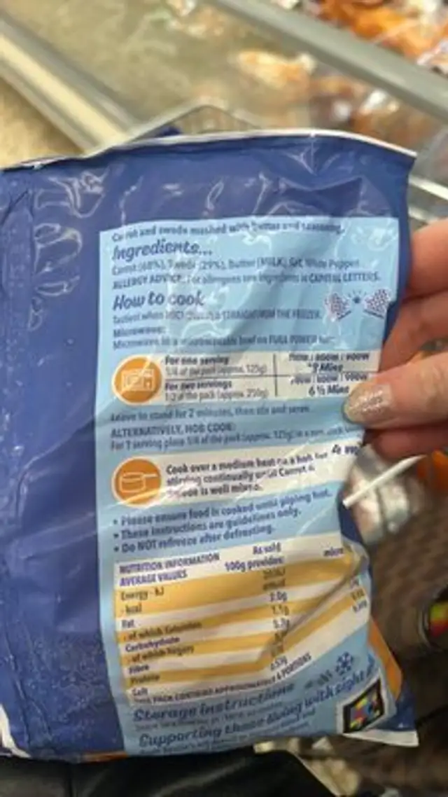 Unknown ingredients label
