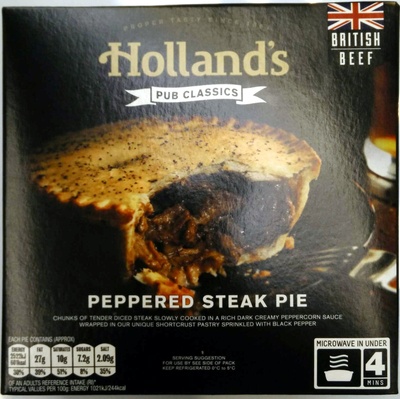 Peppered steak pie