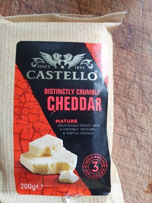 Distinctly crumbly cheddar mature