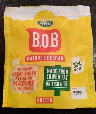Cheddar cheese front packaging