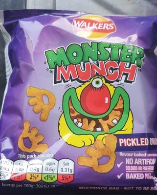 Walkers Monster Munch Picked Onion 6pk