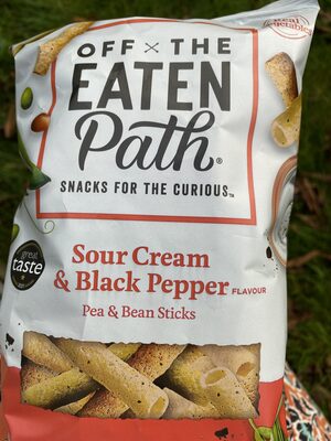 Sour Cream & Black Pepper Flavour Pea & Bean Sticks