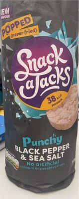 Punchy Black Pepper & Sea Salt Rice Cakes