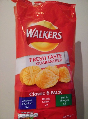 Walkers classic pack 6pk